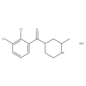 (2,3-Dichlorophenyl)(3-methylpiperazin-1-yl)methanone hydrochloride结构式