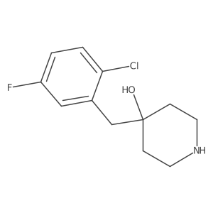 4-(2-Chloro-5-fluorobenzyl)piperidin-4-ol Structure