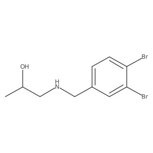 1-{[(3,4-Dibromophenyl)methyl]amino}propan-2-ol Structure