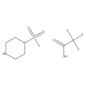 1-(Methylsulfonyl)piperazine trifluoroacetate结构式