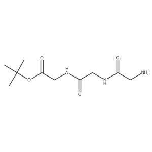 Tert-butyl 2-[2-(2-aminoacetamido)acetamido]acetate结构式