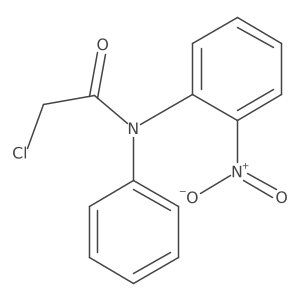 2-chloro-N-(2-nitrophenyl)-N-phenylacetamide结构式
