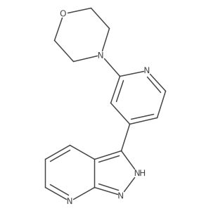 4-[4-(2H-pyrazolo[3,4-b]pyridin-3-yl)pyridin-2-yl]morpholine Structure