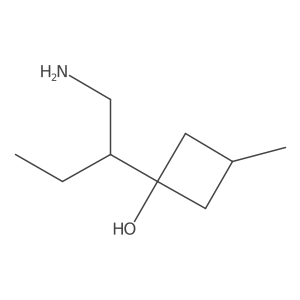 1-(1-Aminobutan-2-yl)-3-methylcyclobutan-1-ol Structure