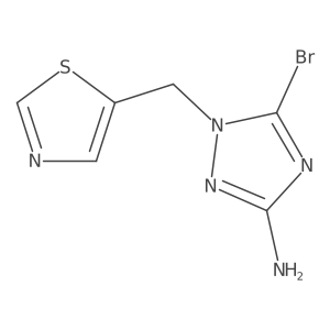 5-Bromo-1-[(1,3-thiazol-5-yl)methyl]-1H-1,2,4-triazol-3-amine Structure