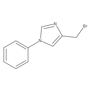 4-(Bromomethyl)-1-phenyl-1H-imidazole Structure