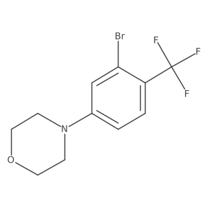 4-(3-Bromo-4-(trifluoromethyl)phenyl)morpholine结构式