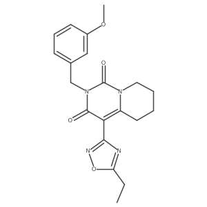 4-(5-ethyl-1,2,4-oxadiazol-3-yl)-2-(3-methoxybenzyl)-5,6,7,8-tetrahydro-1H-pyrido[1,2-c]pyrimidine-1,3(2H)-dione Structure