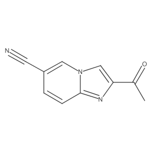 2-Acetylimidazo[1,2-a]pyridine-6-carbonitrile结构式