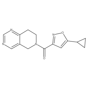 (5-cyclopropylisoxazol-3-yl)(7,8-dihydropyrido[4,3-d]pyrimidin-6(5H)-yl)methanone Structure