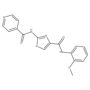 2-(isonicotinamido)-N-(2-methoxyphenyl)oxazole-4-carboxamide Structure