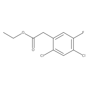 Ethyl 2,4-dichloro-5-fluorophenylacetate结构式
