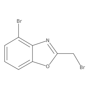 4-Bromo-2-(bromomethyl)benzo[d]oxazole结构式