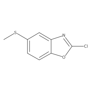 2-Chloro-5-(methylthio)benzo[d]oxazole结构式