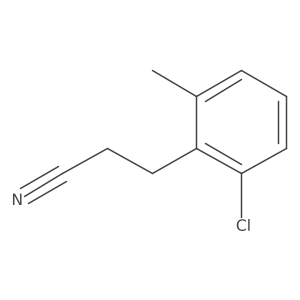 3-(3-Chloro-o-tolyl)propionitrile结构式