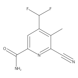 6-Cyano-4-(difluoromethyl)-5-methylpicolinamide结构式