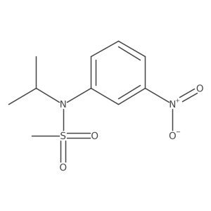 N-Isopropyl-N-(3-nitrophenyl)methanesulfonamide结构式