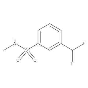 3-(Difluoromethyl)-N-methylbenzene-1-sulfonamide Structure