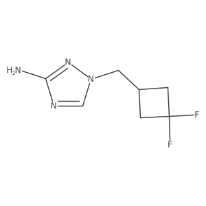 1-[(3,3-Difluorocyclobutyl)methyl]-1H-1,2,4-triazol-3-amine结构式
