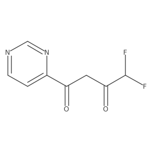 4,4-Difluoro-1-(pyrimidin-4-yl)butane-1,3-dione Structure