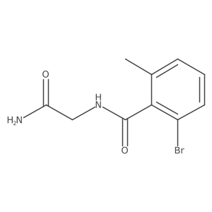 2-[(2-Bromo-6-methylphenyl)formamido]acetamide结构式