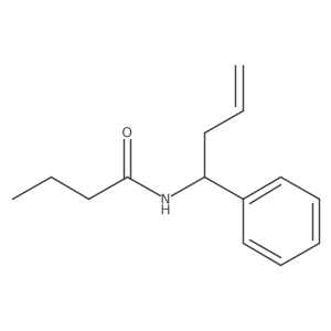 N-(1-Phenyl-3-buten-1-yl)butanamide结构式