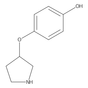 4-(Pyrrolidin-3-yloxy)phenol Structure