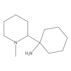 1-(1-Methylpiperidin-2-yl)cyclohexan-1-amine结构式