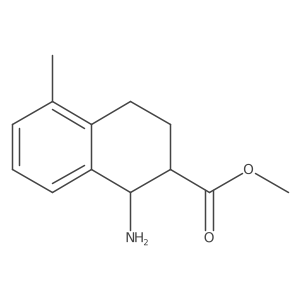 Methyl 1-amino-5-methyl-1,2,3,4-tetrahydronaphthalene-2-carboxylate结构式