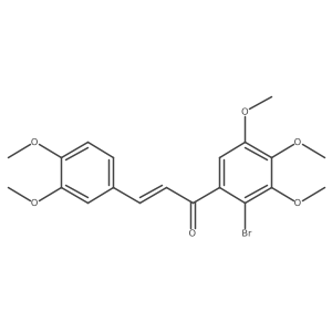 (2E)-1-(2-bromo-3,4,5-trimethoxyphenyl)-3-(3,4-dimethoxyphenyl)prop-2-en-1-one Structure