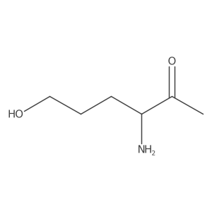 2-Hexanone, 3-amino-6-hydroxy-, (3S)- Structure