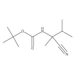tert-butyl N-(1-cyano-1,2-dimethylpropyl)carbamate结构式
