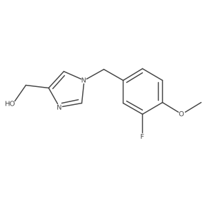 (1-(3-fluoro-4-methoxybenzyl)-1H-imidazol-4-yl)methanol Structure