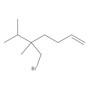5-(Bromomethyl)-5,6-dimethylhept-1-ene Structure