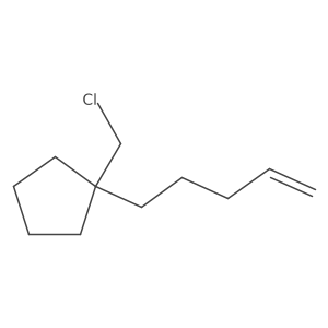 1-(Chloromethyl)-1-(pent-4-en-1-yl)cyclopentane Structure