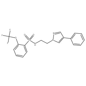 N-(2-(4-phenyl-1H-pyrazol-1-yl)ethyl)-2-(trifluoromethoxy)benzenesulfonamide Structure