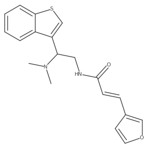 (E)-N-(2-(benzo[b]thiophen-3-yl)-2-(dimethylamino)ethyl)-3-(furan-3-yl)acrylamide Structure