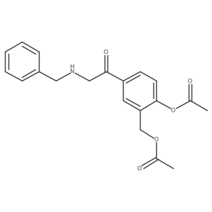 Ethanone, 1-[4-(acetyloxy)-3-[(acetyloxy)methyl]phenyl]-2-[(phenylmethyl)amino]-结构式
