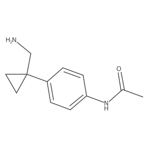 N-{4-[1-(aminomethyl)cyclopropyl]phenyl}acetamide Structure