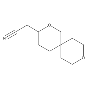 2-(2,9-Dioxaspiro[5.5]undecan-3-yl)acetonitrile结构式