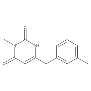 3-Methyl-6-[(3-methylphenyl)methyl]-1,2,3,4-tetrahydropyrimidine-2,4-dione Structure
