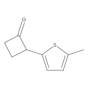 2-(5-Methylthiophen-2-yl)cyclobutan-1-one Structure