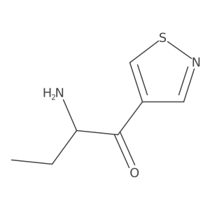 (2R)-2-amino-1-(1,2-thiazol-4-yl)butan-1-one Structure