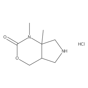 1,7A-Dimethylhexahydropyrrolo[3,4-d][1,3]oxazin-2(1h)-one hydrochloride结构式