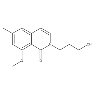 COc1cc(C)cc2ccn(CCCO)c(=O)c12结构式