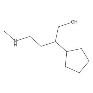 2-Cyclopentyl-4-(methylamino)butan-1-ol Structure