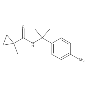 N-[2-(4-aminophenyl)propan-2-yl]-1-methylcyclopropane-1-carboxamide Structure