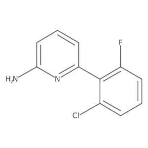6-(2-Chloro-6-fluorophenyl)pyridin-2-amine结构式