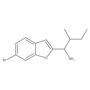 1-(6-Bromo-1-benzofuran-2-yl)-2-methylbutan-1-amine结构式