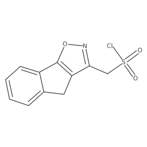 {4H-indeno[2,1-d][1,2]oxazol-3-yl}methanesulfonyl chloride Structure
